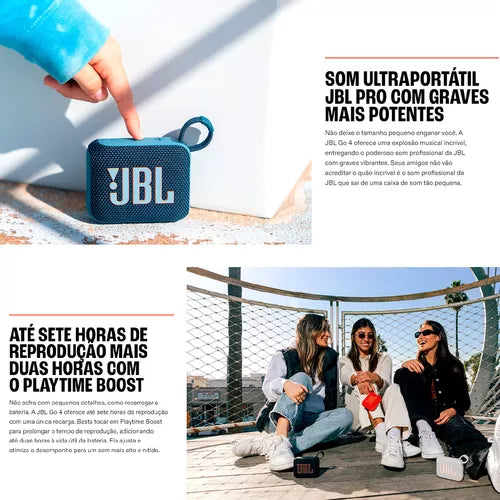 Caixa de Som Bluetooth Portátil Go 4 JBL