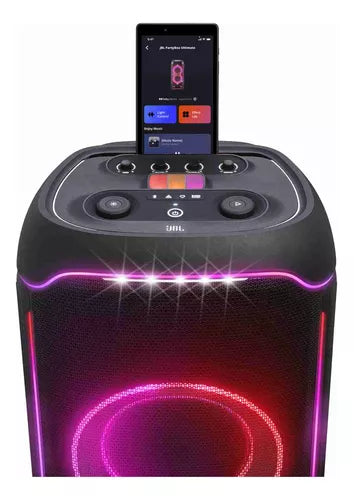 Alto-falante JBL Partybox Ultimate portátil com bluetooth preto 110V/220V