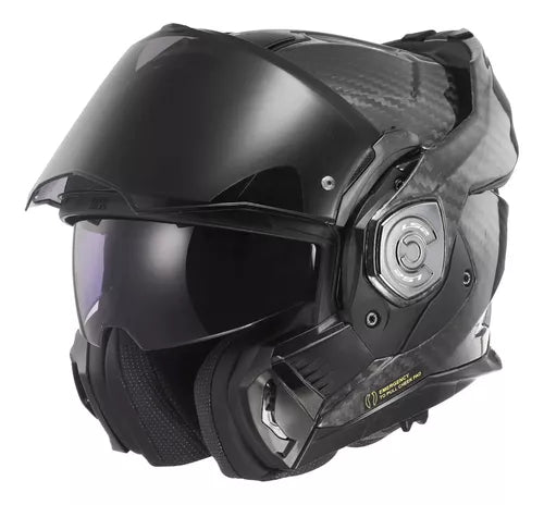 Capacete Ls2 Ff901 Advant X Carbon C/ Óculos De Sol Robocop