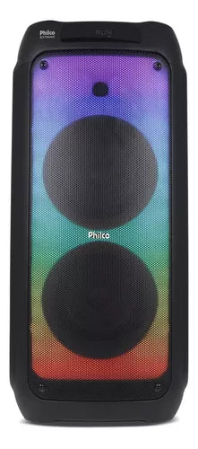 Caixa De Som Acústica Philco Pcx10100 1500w Bluetooth V5.3 Flash Lights Cor Preta Bivolt