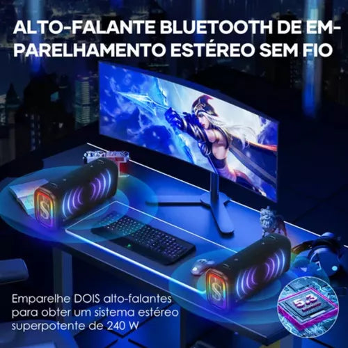 Alto Falante Sabala Resistente À Água 120w Bluetooth Radio