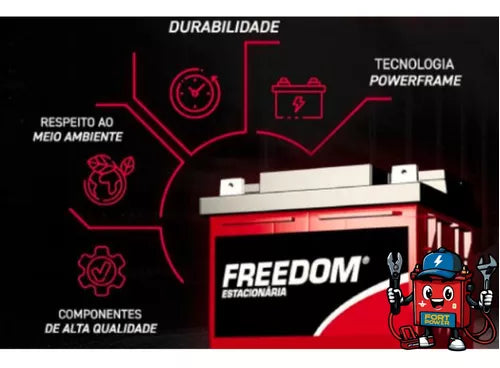 Bateria Estacionária A Base De Troca 115ah- Freedom Df2000