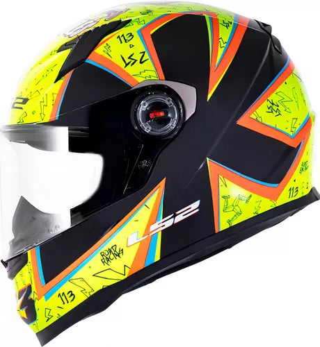 Capacete Ls2 Ff358 Rafael Paschoalin Amarelo Tamanho 56